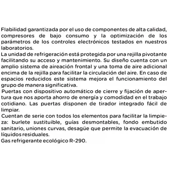Mesa GN 1/1 Refrigerada Bajo Cocina Altura 600 Fondo 700 de 3 Puertas TRCHB-180