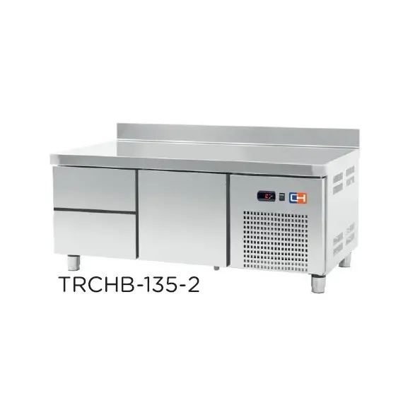 Mesa GN 1/1 Refrigerada Bajo Cocina Altura 600 Fondo 700 con 2+1 Cajones TRCHB-135-2