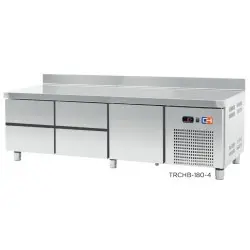 Mesa GN 1/1 Refrigerada Bajo Cocina Altura 600 Fondo 700 con 4+1 Cajones TRCHB-180-4