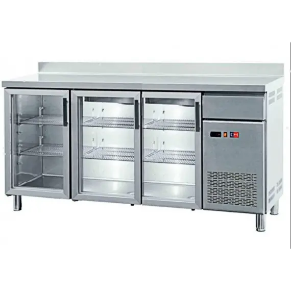 Frente Mostrador Refrigerado Fondo 600 de 3 Puertas de Cristal FMCH-200V
