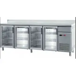 Frente Mostrador Refrigerado Fondo 600 de 4 Puertas de Cristal FMCH-250V