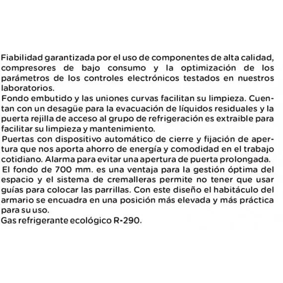 Armario Refrigeración 600 Litros de 1 Puerta ARCH-601