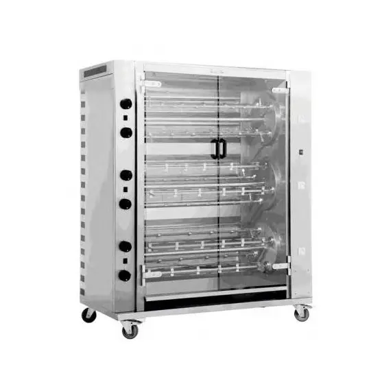 Asador de pollos a Gas Planetario multirrotativo12 Espadas a gas 72 Pollos