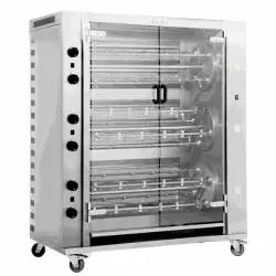 Asador de pollos a Gas Planetario multirrotativo16 Espadas a gas 96 Pollos