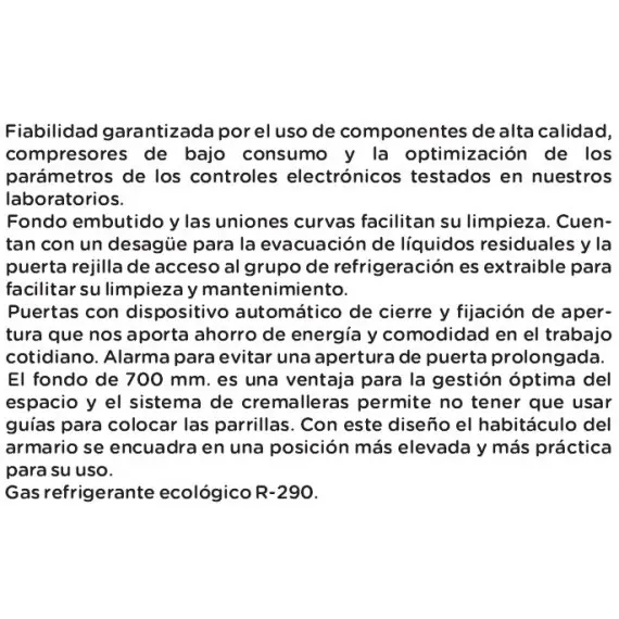 Armario Refrigeración Doble de 1200 Litros y 2 Puertas de Cristal ARCH-1202V