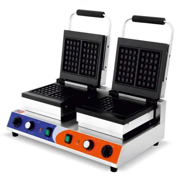 Máquina de Gofres Doble Profesional Eléctrica WF-2210-2