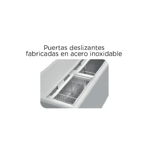 Enfriador de Botellas Gran Capacidad de 2 Puertas Correderas AGF300