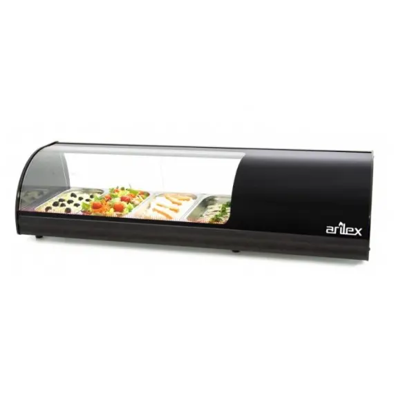 Vitrina Refrigerada para Tapas de 4 Cubetas GN 1/3. 4VTG-NE