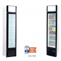 Armario Expositor Refrigerado1 Puerta Grande 160 Litros. CSL-160