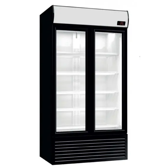 Armario Expositor Refrigerado Subcero -3,5ºC 920 Litros con 2 Puertas Batientes.INOVA 1000SZ