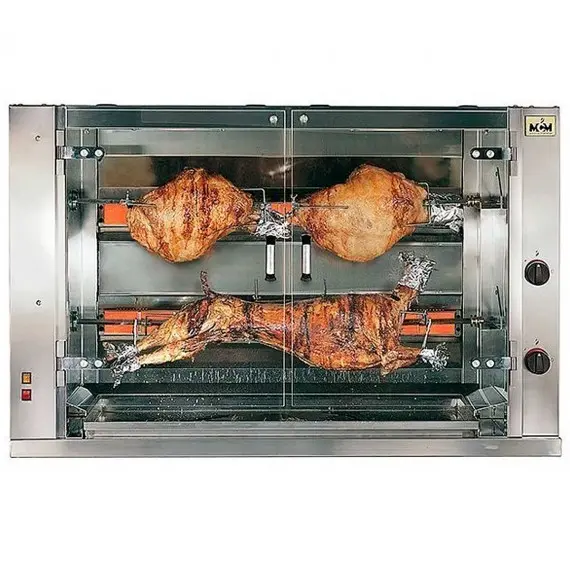 Asador de pollos para grandes piezas