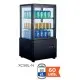 Vitrina Expositora Refrigerada Sobremesa con 4 Caras de Cristal. XC58L-N