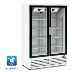 Armario Expositor Congelados 945 Litros con 2 Puertas Batientes Frío Ventilado. ACM120PV
