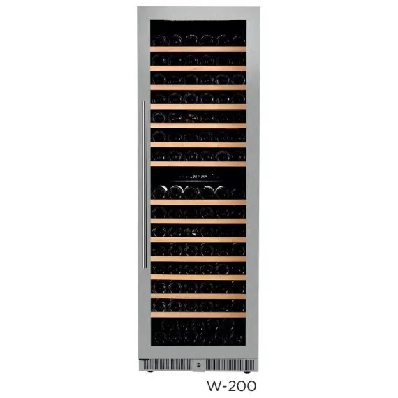 Armario Expositor de Vino con Doble Zona de Temperatura. W-200