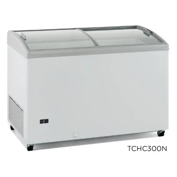 Congelador Horizontal con Puertas Correderas de Cristal Curvo. TCHC300N