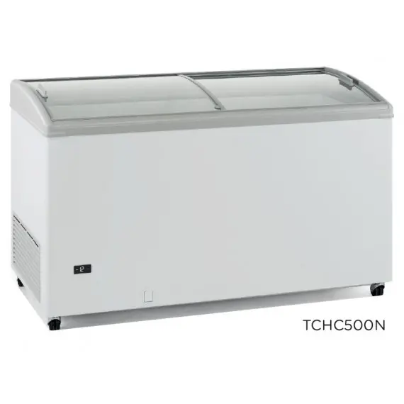 Congelador Horizontal con Puertas Correderas de Cristal Curvo. TCHC500N