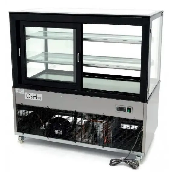 Vitrina Mostrador Refrigerada Cristal Recto con Frío Ventilado. XC370Z