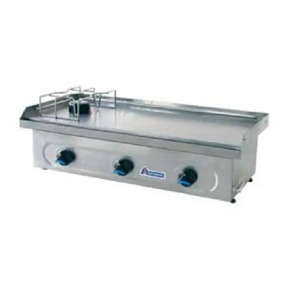 Plancha a gas de 3 Quemadores con 1 Fogon