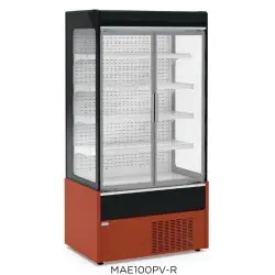 Mural Refrigerado Expositor Fondo 700 con Puertas de Cristal Batientes. MAE100PV-R