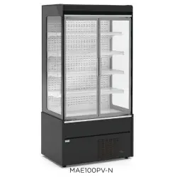 Mural Refrigerado Expositor Fondo 700 con Puertas de Cristal Batientes. MAE100PV-N