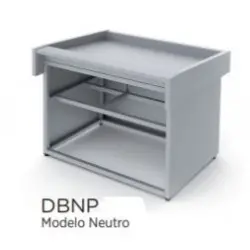 Vitrina Expositora Neutra Mostrador para Pescado. DBNP-270