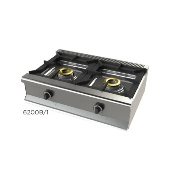 Cocina A Gas Sobremesa de 2 Fuegos. 6200B/1