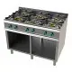 Cocina a Gas de 6 Fuegos con Mueble, Doble Corona con Llama Piloto Fondo 700. FO7N600