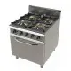Cocina a Gas de 4 Fuegos con Horno, Simple Corona con Llama Piloto Fondo 900. FO9C401