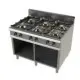 Cocina a Gas de 6 Fuegos con Mueble, Simple Corona con Llama Piloto Fondo 900. FO9C600