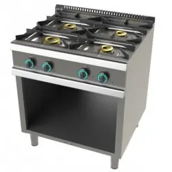 Cocina a Gas de 4 Fuegos con Mueble, Doble Corona sin Llama Piloto Fondo 900. 9400/3