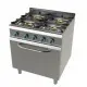 Cocina a Gas de 4 Fuegos con Horno, Doble Corona sin Llama Piloto Fondo 900. 9401/3