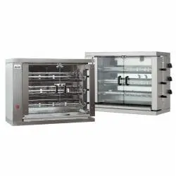 Asador de pollos Vertical 3 Espadas 18 pollos