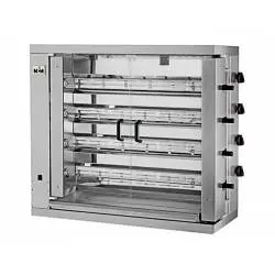 Asador de pollos Vertical 4 Espadas 24 pollos
