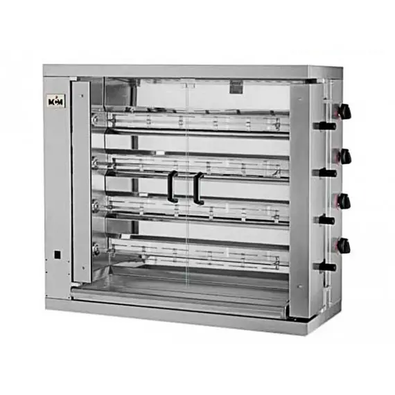 Asador de pollos Vertical 4 Espadas 24 pollos