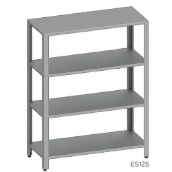 Estantería de Pie de Acero Inoxidable Fondo 500 mm. ES125