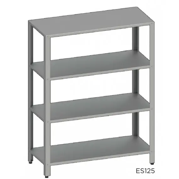 Estantería de Pie de Acero Inoxidable Fondo 500 mm. ES125