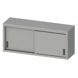 Armario Mural con Puertas Correderas de Acero Inoxidable. AP124