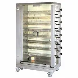 Asador de pollos 15 espadas 90 pollos