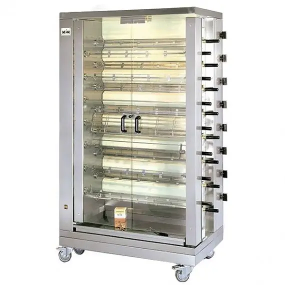 Asador de pollos 15 espadas 90 pollos