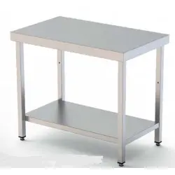 Mesa de Trabajo Central, Fondo 500 Largo 2200, Con 1 Estante. WTC150220S1