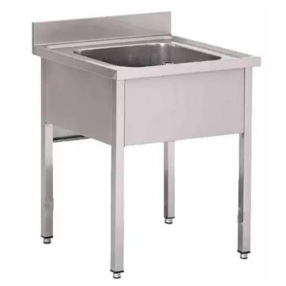 Fregadero 700x600x850 mm Fondo 600 mm Sin Escurridor Ni Estante. F0761