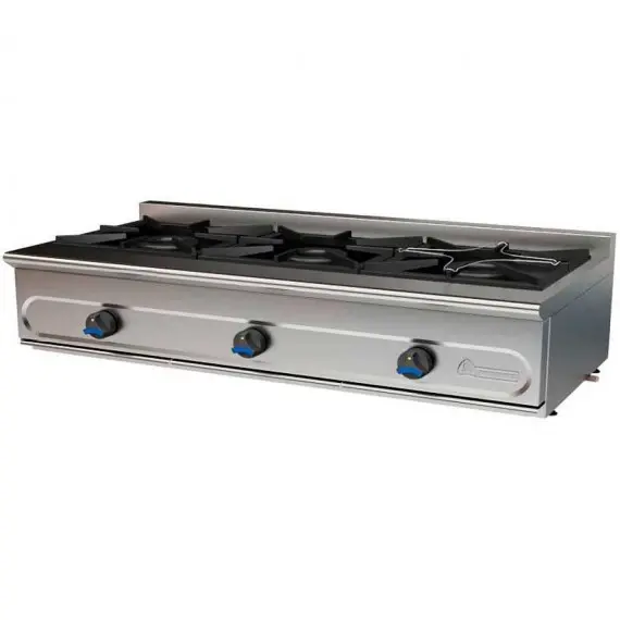 Cocina Sobremesa a Gas 3 Fogones Fondo 550