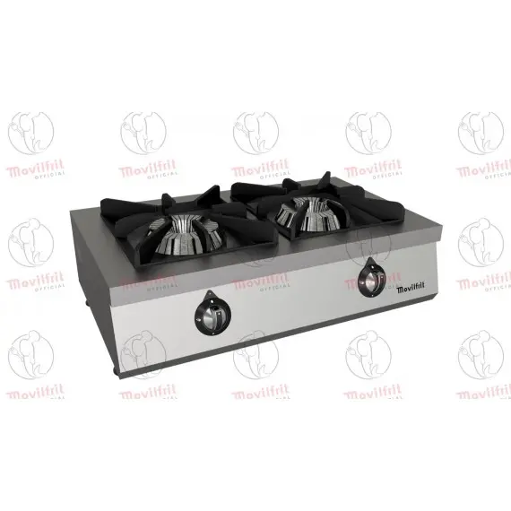 Cocina de Sobremesa Movilfrit a Gas 2 Quemadores
