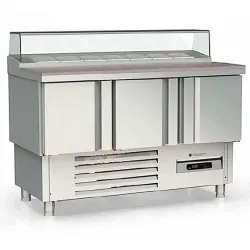 Mesa de Preparacion Coreco Refrigerada 3 puertas Mfp-140