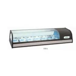 Vitrina Refrigerada de Tapas 6 Bandejas con luz led