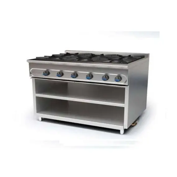 Cocina a gas 6 Fuegos sin Horno
