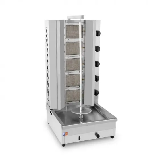 Maquina de Kebab a gas 5 Quemadores