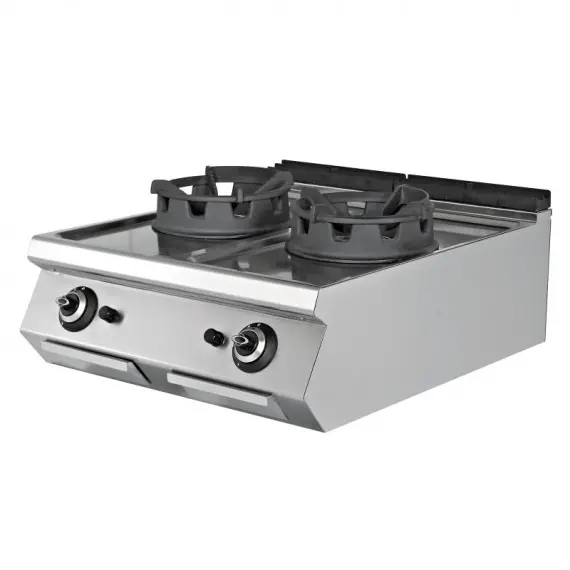 Cocina Wok a Gas Sobremesa 2 fuegos