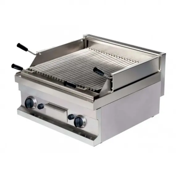 Barbacoa a Gas de Piedra Volcánica 2 Quemadores GGL606