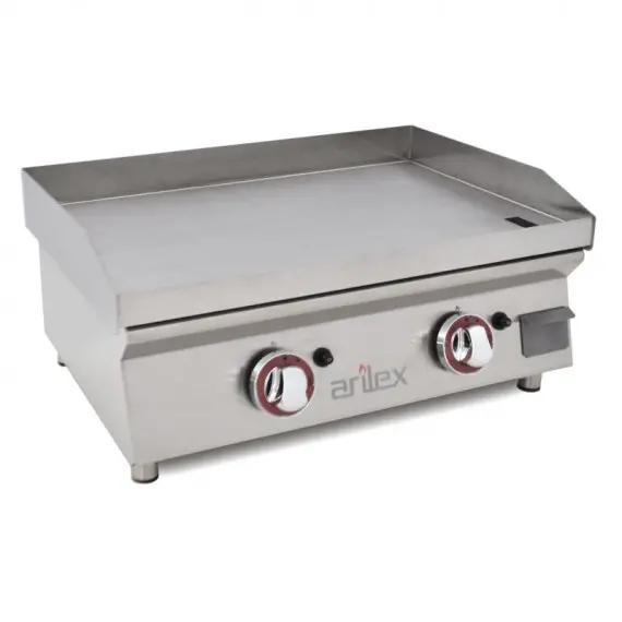 Plancha a gas Hosteleria 60x40 cm 2 Quemadores